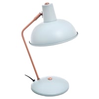 Lámpara de escritorio verde y bronce 1 luz E27