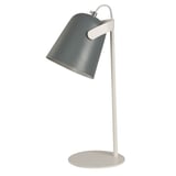 Lámpara de escritorio gris y blanco