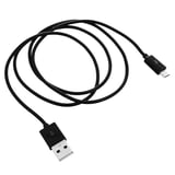 Cable USB M a micro USB negro 1 m