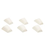 Pack de 6 macetas plásticas con soporte blanca