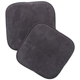 Pack de 2 almohadones para sillas Memory 40 x 40 cm gris