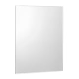 Espejo de baño 80 x 100 cm gris Biselado