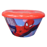 Bowl redondo con tapa Spiderman