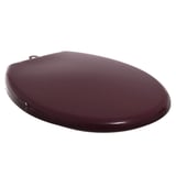 Tapa para inodoro ovalado de plástico acolchado violeta