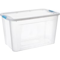 Caja organizadora de plástico con tapa Ulraforte transparente 68 L