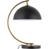 Lámpara de mesa negra 1 luz E27