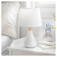 Lámpara de mesa  blanca 1 luz E14