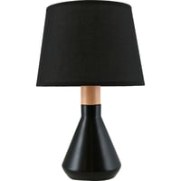 Lámpara de mesa negra 1 luz E14