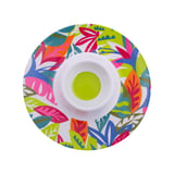 Plato redondo multicolor Hello Summer 33,5 cm