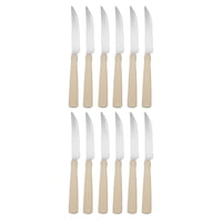 Pack de 12 cuchillos New Color marfil