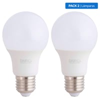 Pack de 2 lámparas de luz LED A60 E27 7.5w