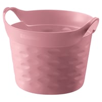 Canasto organizador de plástico rosa 3 L