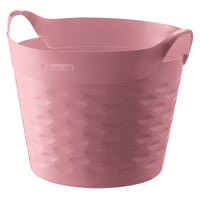 Canasto organizador de plástico rosa 20 L
