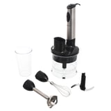 Mixer con accesorios 1000 w negro y plateado