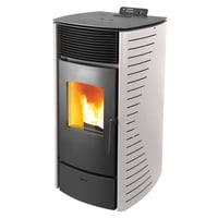 Calefactor a pellet Forte 10 kw blanco