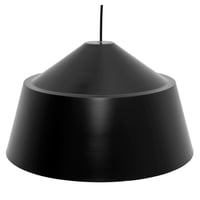 Lámpara de techo colgante negra 1 luz E27