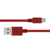 Cable micro USB 1,2 m rojo