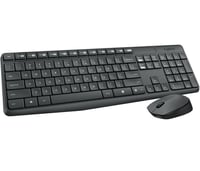 Kit de teclado y mouse MK235 inalámbricos negros