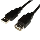 Cable USB mach hembra alargue 3 m
