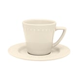 Taza de te con plato marfil 220 ml