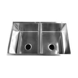 Pileta de cocina doble VI8350HMDL de acero