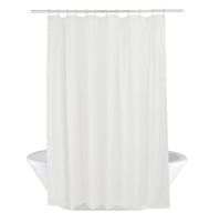 Protector para cortina de baño 180 x 200 cm blanco