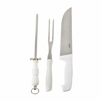 Set de asado 3 piezas cuchillo, chaira y tenedor