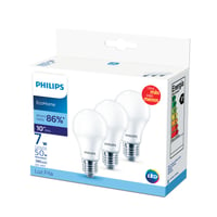 Pack de 3 lámparas LED EcoHome 7W E27 6500k luz fría