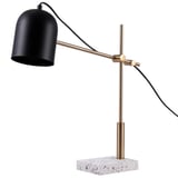 Lámpara de escritorio Nile 1 luz E27 negro y blanco