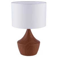 Lámpara de mesa blanca 1 luz E27