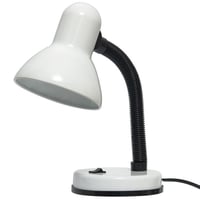 Lámpara de escritorio  blanca 1 luz E27
