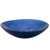 Bowl 40 cm de vidrio azul