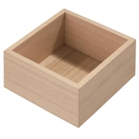 Caja de madera 12.7 x 12.7 x 6.99 cm