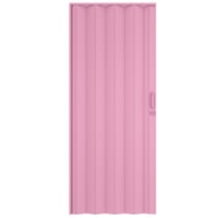 Puerta de interior plegable Milan 90 x 200 cm derecha/izquierda rosa