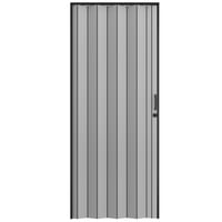 Puerta plegable Milano Black Tie 90 x 200 cm lino gris