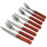Set de cuchillo tenedor parrillero