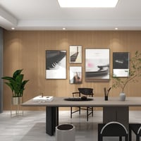 Panel 3D Brown pared interior café 240 x 12 cm