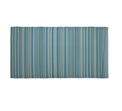 Alfombra de exterior 90 x 180 cm celeste