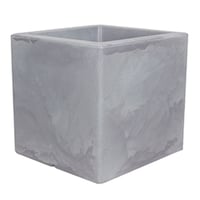 Maceta Cubo cemento 40 x 40 cm de plástico