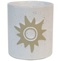 Vela Sol cerámica blanca 10.5 cm