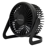 Mini ventilador de mesa 6 aspas usb negro