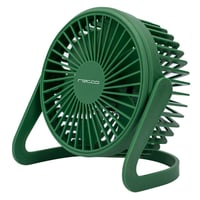 Mini ventilador de mesa 6 aspas usb verde