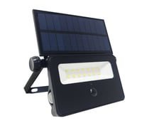 Aplique solar LED 80 W negro luz cálida