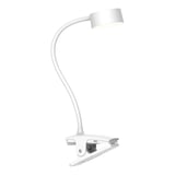 Lámpara de escritorio Clip 1 luz LED blanca
