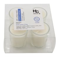 Pack de 4 velas blancas