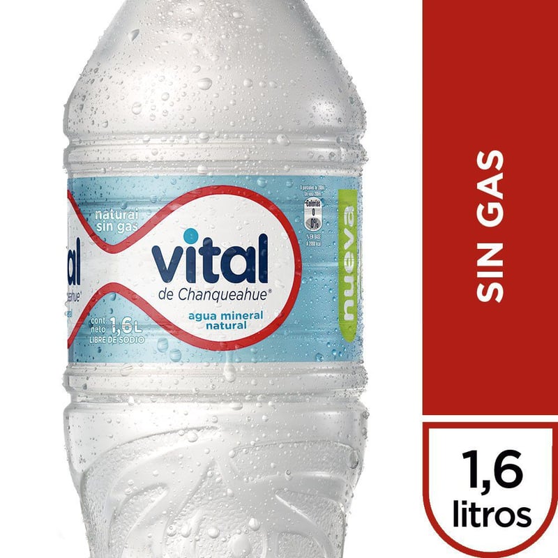 VITAL - Agua Mineral sin Gas Vital 1.6 L