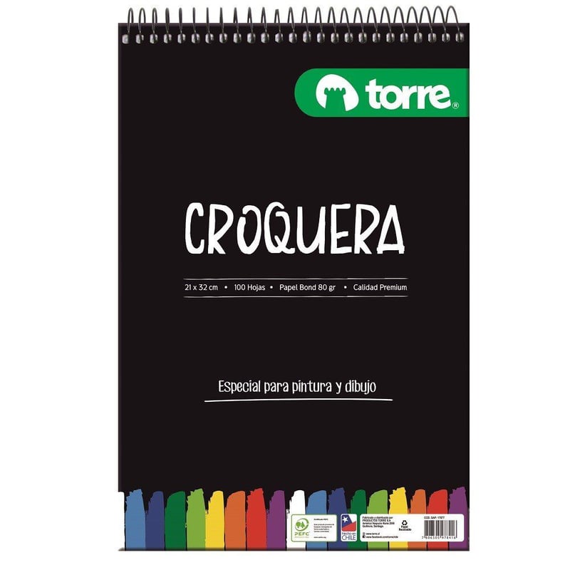 TORRE - Croquera Imagia 21x32 100 Hojas