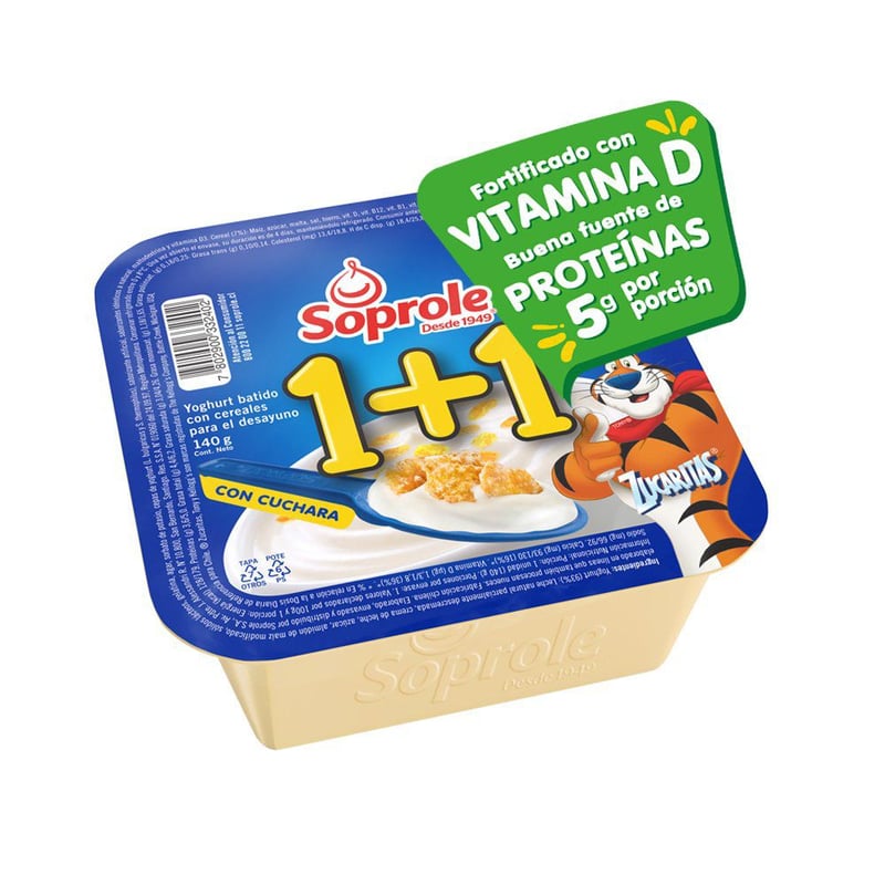 SOPROLE - Yoghurt 1+1 con Cereal Zucaritas