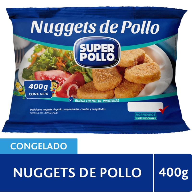 SUPER POLLO - Nuggets de Pollo Congelados Super Pollo 400 g