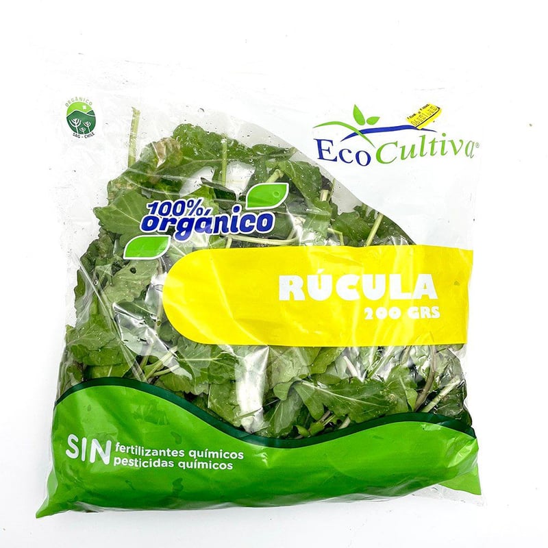 VERDURAS - Rúcula Orgánica en Bolsa 200 g